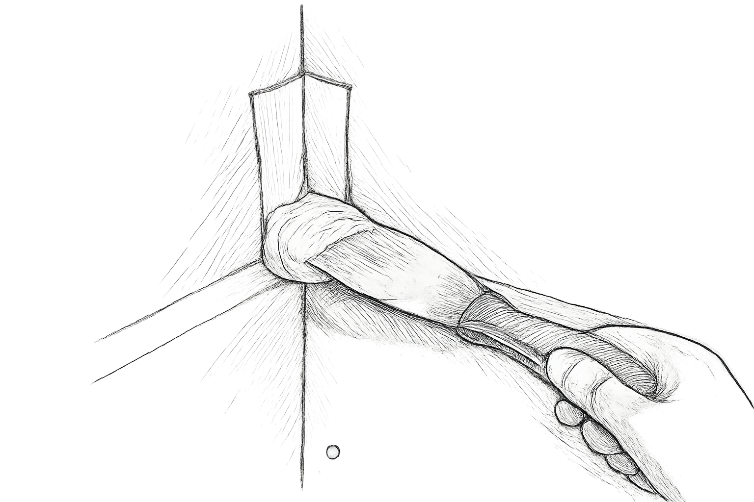 angle rentrant placo