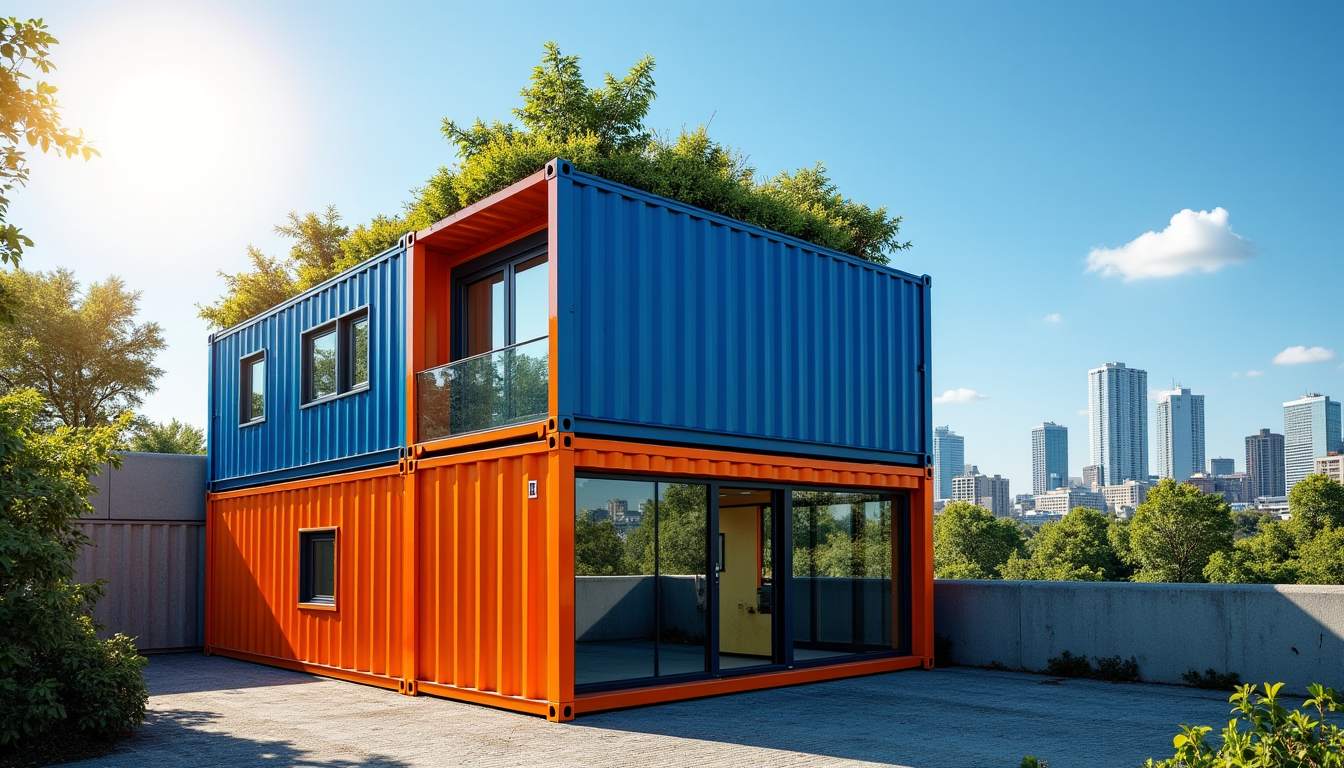 Illustration : treprise. avenir containers figure parmi les acteurs reconnus — batir rapidement avec des containers maritimes